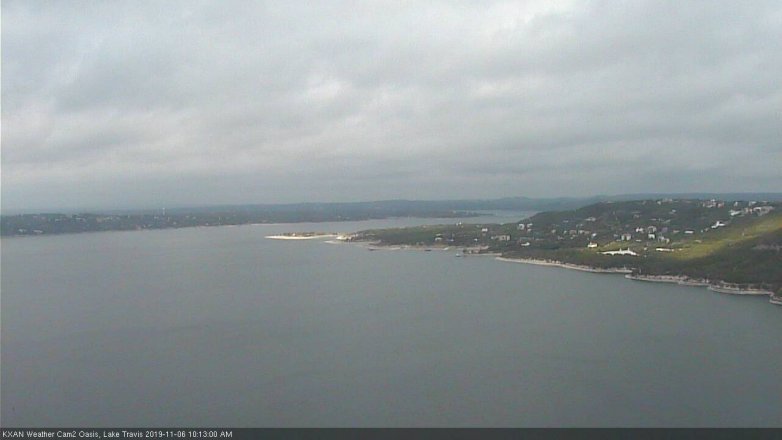 Lake Travis webcam, November 6, 2019 9:15 AM CT