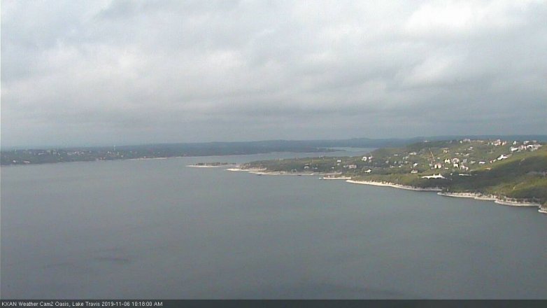 Lake Travis webcam, November 6, 2019 9:20 AM CT