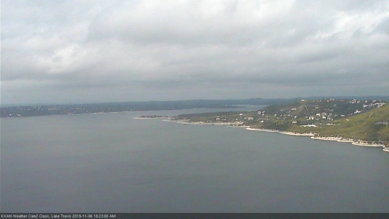 Lake Travis webcam, November 6, 2019 9:25 AM CT