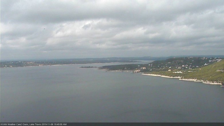 Lake Travis webcam, November 6, 2019 9:50 AM CT