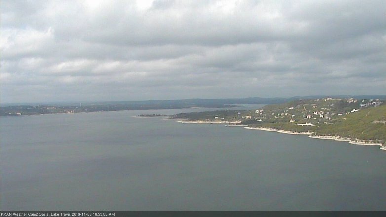 Lake Travis webcam, November 6, 2019 9:55 AM CT