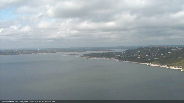 Lake Travis webcam, November 6, 2019 10:00 AM CT
