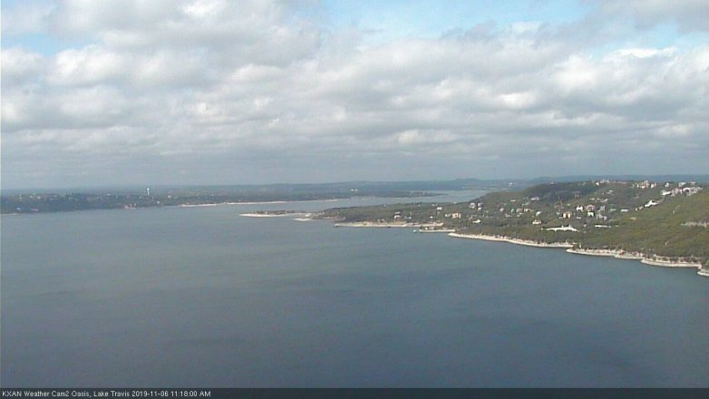 Lake Travis webcam, November 6, 2019 10:20 AM CT