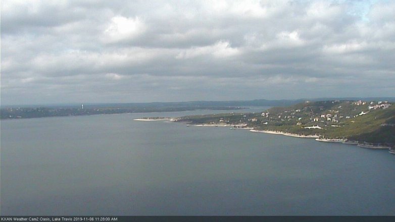 Lake Travis webcam, November 6, 2019 10:30 AM CT