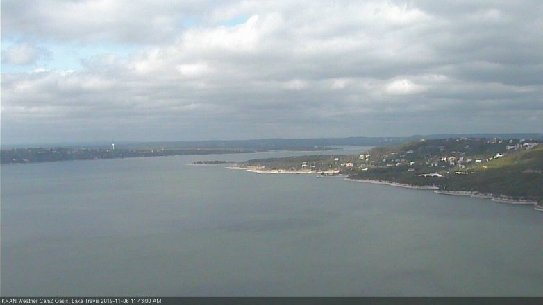 Lake Travis webcam, November 6, 2019 10:45 AM CT