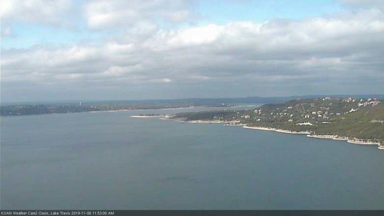 Lake Travis webcam, November 6, 2019 10:55 AM CT