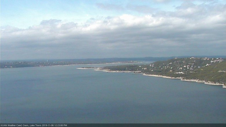 Lake Travis webcam, November 6, 2019 11:25 AM CT