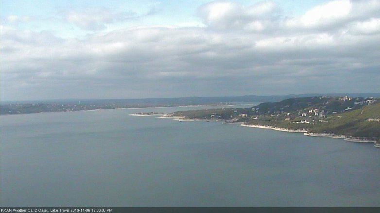 Lake Travis webcam, November 6, 2019 11:35 AM CT