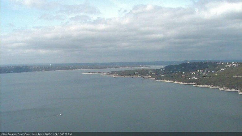Lake Travis webcam, November 6, 2019 11:45 AM CT