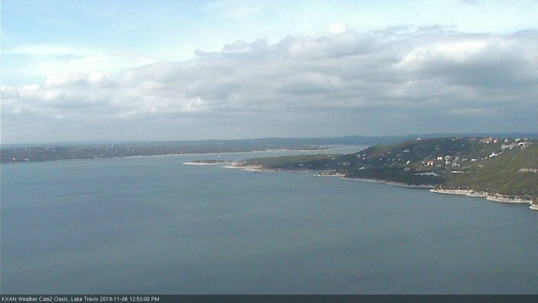 Lake Travis webcam, November 6, 2019 11:55 AM CT