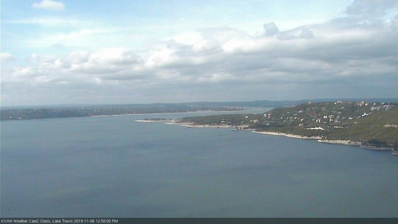 Lake Travis webcam, November 6, 2019 12:00 PM CT