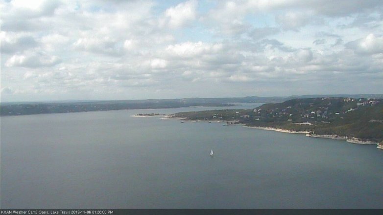 Lake Travis webcam, November 6, 2019 12:30 PM CT