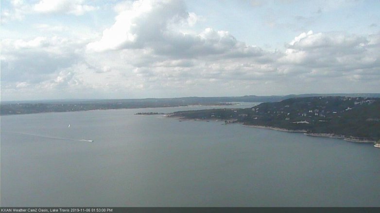 Lake Travis webcam, November 6, 2019 12:55 PM CT