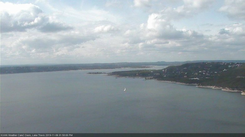 Lake Travis webcam, November 6, 2019 1:00 PM CT