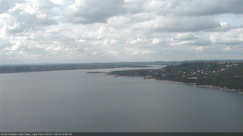 Lake Travis webcam, November 6, 2019 1:20 PM CT