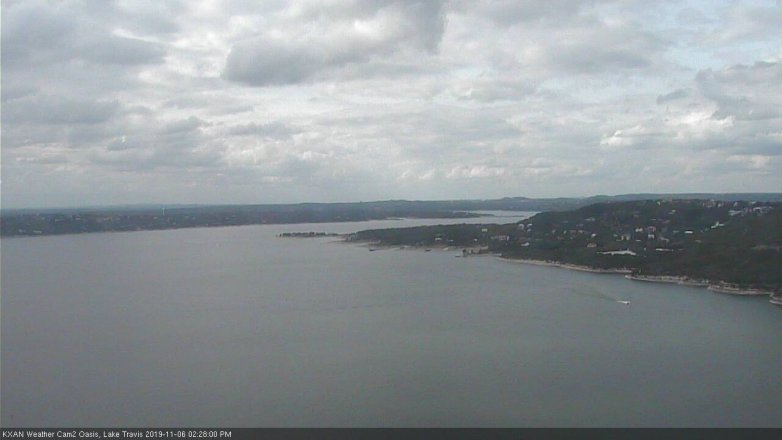 Lake Travis webcam, November 6, 2019 1:30 PM CT