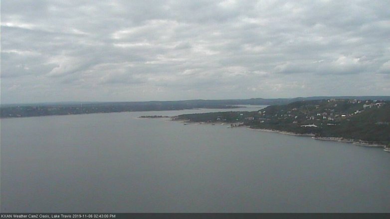 Lake Travis webcam, November 6, 2019 1:45 PM CT
