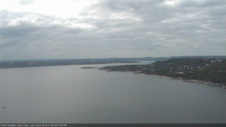 Lake Travis webcam, November 6, 2019 2:00 PM CT
