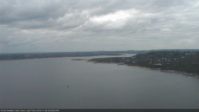 Lake Travis webcam, November 6, 2019 2:10 PM CT