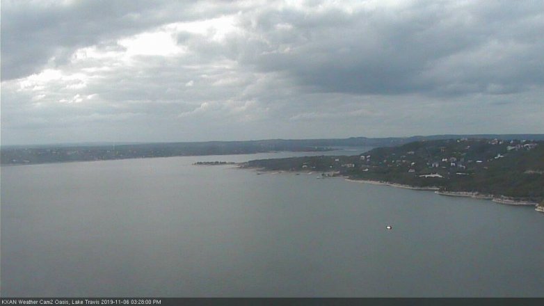 Lake Travis webcam, November 6, 2019 2:30 PM CT