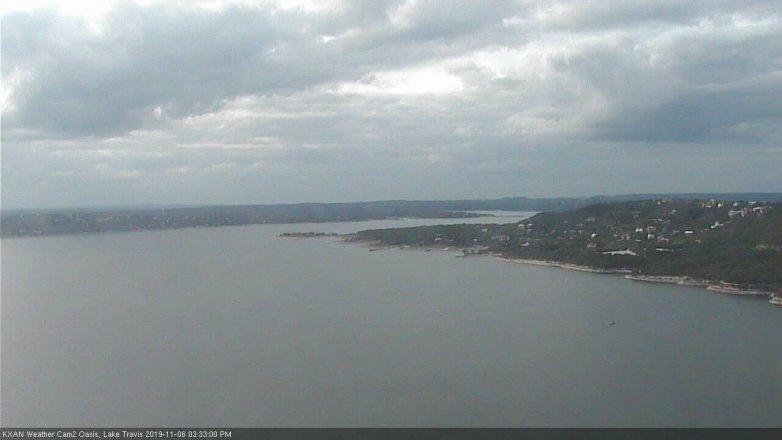 Lake Travis webcam, November 6, 2019 2:35 PM CT