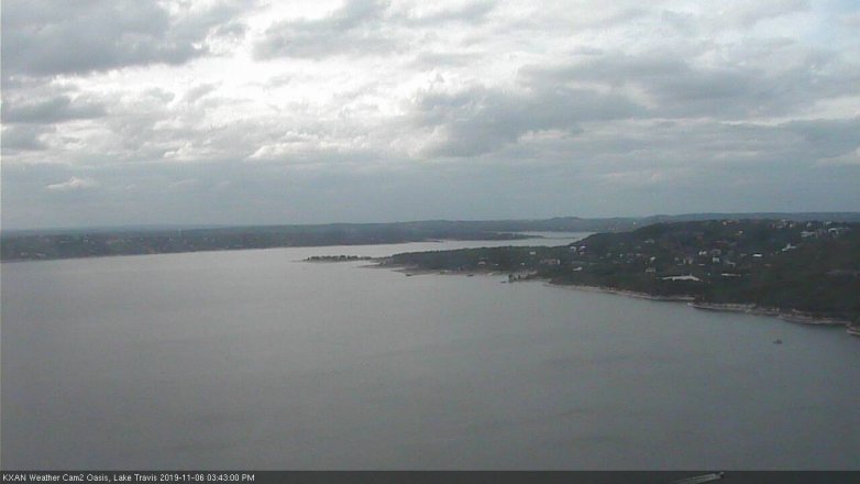 Lake Travis webcam, November 6, 2019 2:45 PM CT