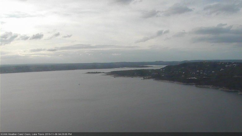 Lake Travis webcam, November 6, 2019 3:30 PM CT