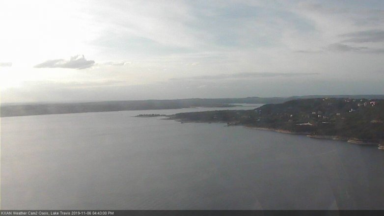 Lake Travis webcam, November 6, 2019 3:45 PM CT