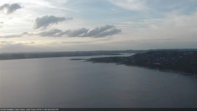 Lake Travis webcam, November 6, 2019 3:55 PM CT
