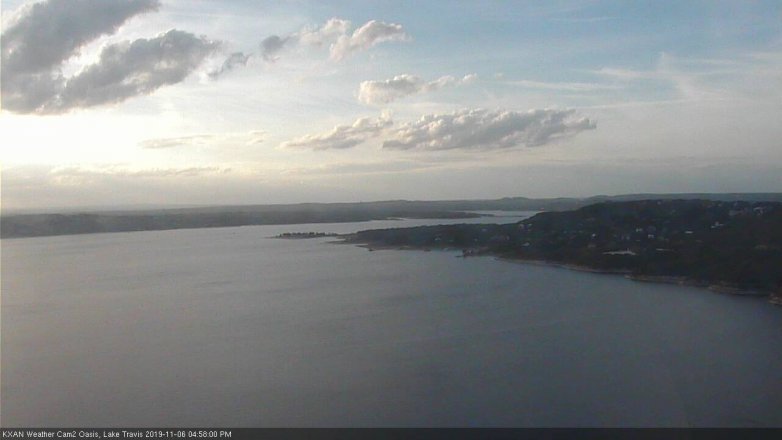 Lake Travis webcam, November 6, 2019 4:00 PM CT