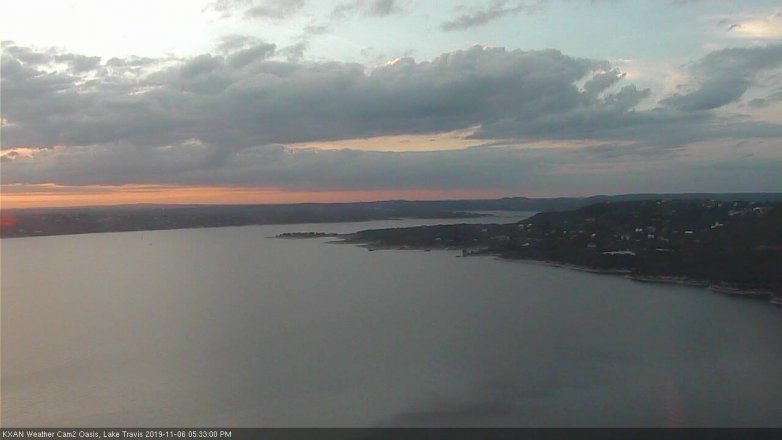 Lake Travis webcam, November 6, 2019 4:35 PM CT