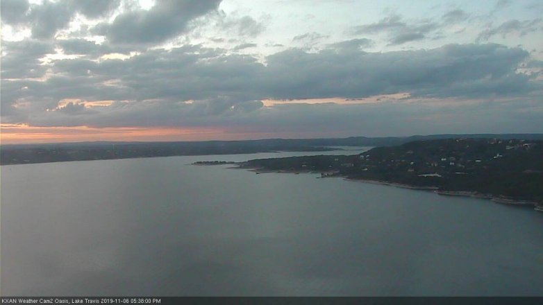 Lake Travis webcam, November 6, 2019 4:40 PM CT