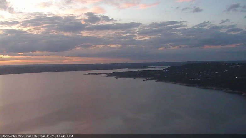 Lake Travis webcam, November 6, 2019 4:50 PM CT