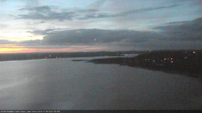 Lake Travis webcam, November 6, 2019 5:10 PM CT