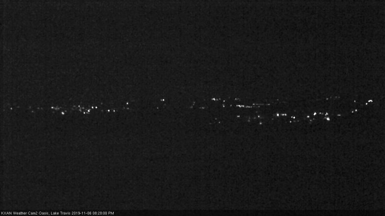 Lake Travis webcam, November 6, 2019 7:30 PM CT