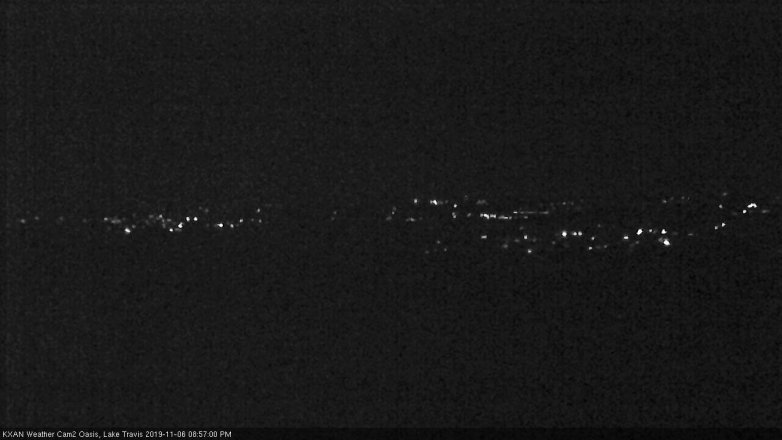 Lake Travis webcam, November 6, 2019 8:00 PM CT