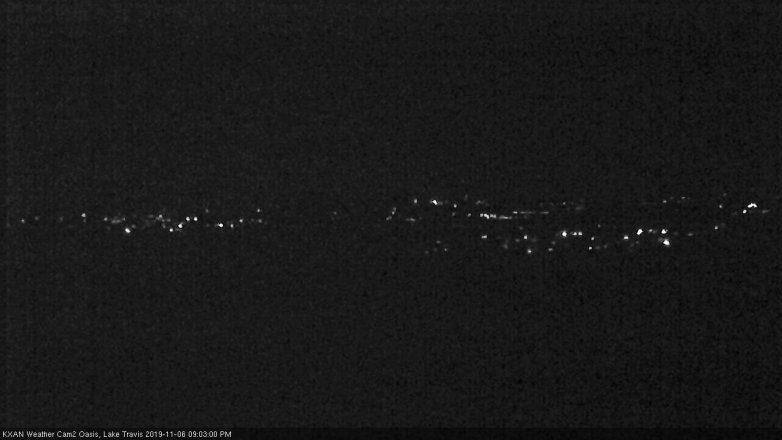 Lake Travis webcam, November 6, 2019 8:05 PM CT