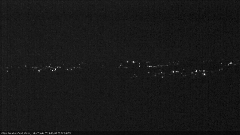 Lake Travis webcam, November 6, 2019 8:25 PM CT