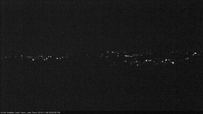 Lake Travis webcam, November 6, 2019 9:00 PM CT