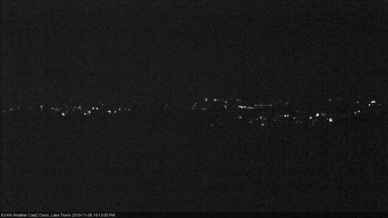 Lake Travis webcam, November 6, 2019 9:15 PM CT