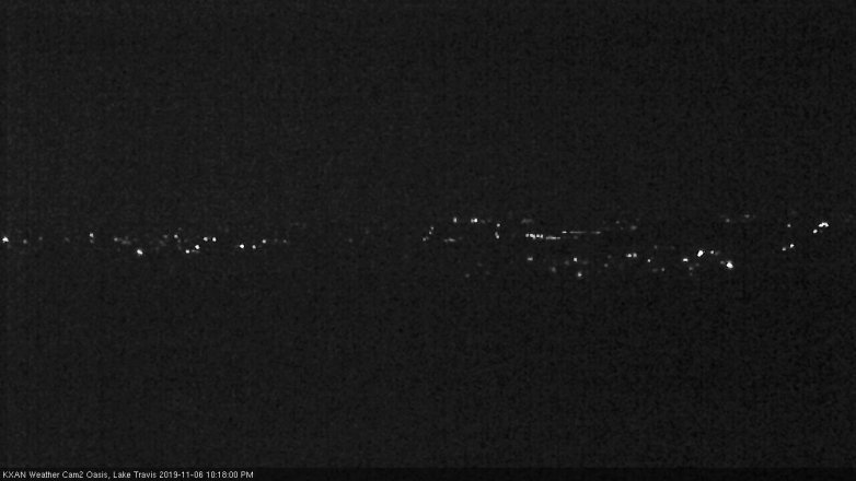 Lake Travis webcam, November 6, 2019 9:20 PM CT
