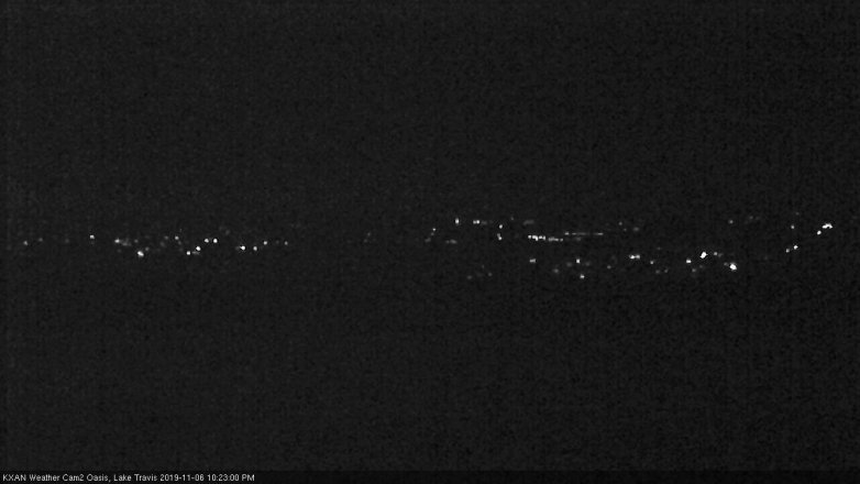Lake Travis webcam, November 6, 2019 9:25 PM CT