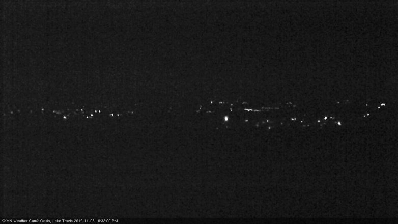 Lake Travis webcam, November 6, 2019 9:35 PM CT