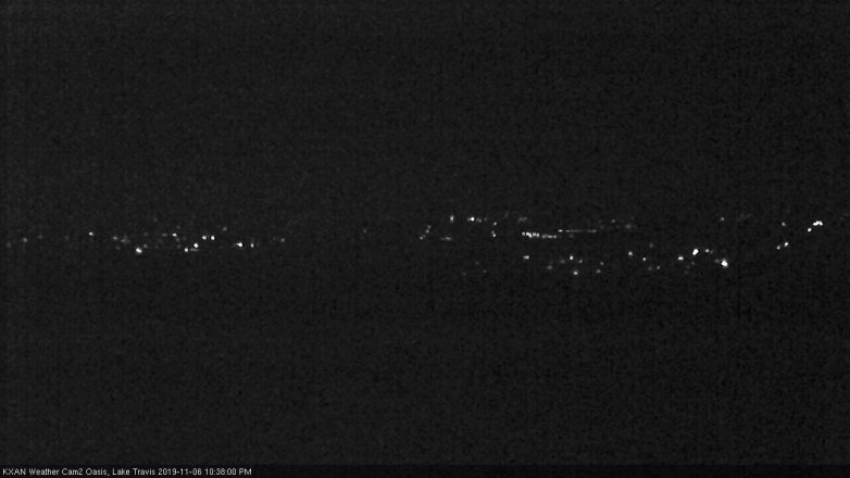 Lake Travis webcam, November 6, 2019 9:40 PM CT
