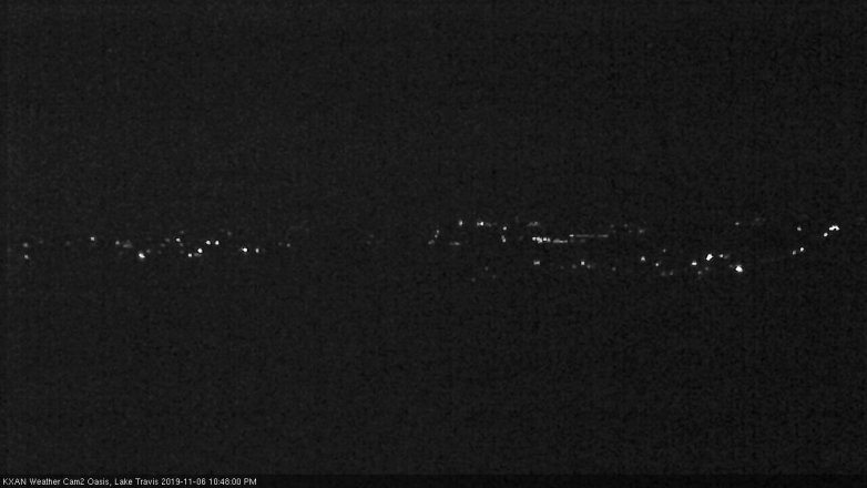 Lake Travis webcam, November 6, 2019 9:50 PM CT