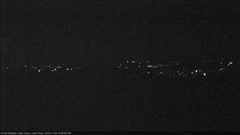 Lake Travis webcam, November 6, 2019 10:00 PM CT