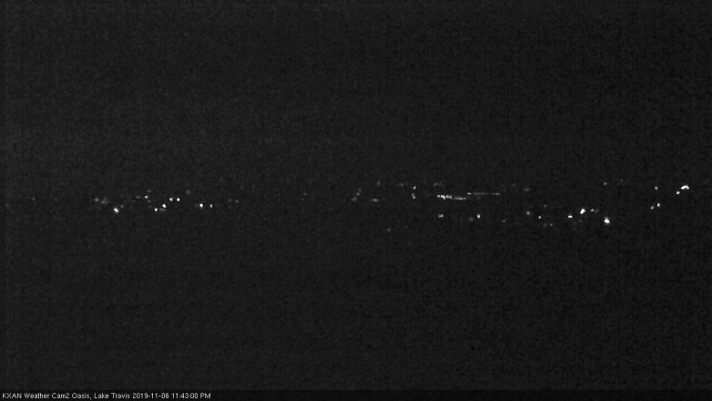 Lake Travis webcam, November 6, 2019 10:45 PM CT