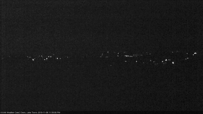 Lake Travis webcam, November 6, 2019 11:00 PM CT