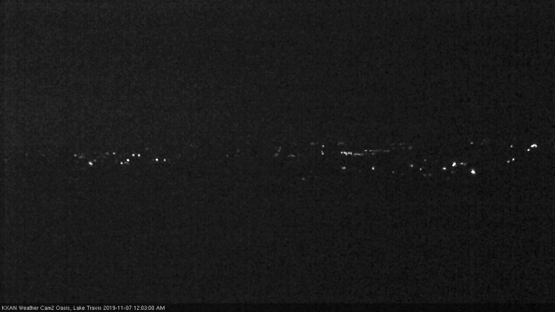 Lake Travis webcam, November 6, 2019 11:05 PM CT