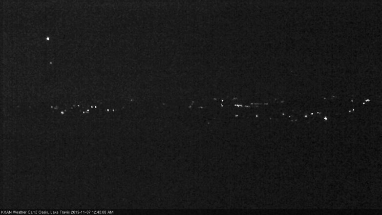 Lake Travis webcam, November 6, 2019 11:45 PM CT